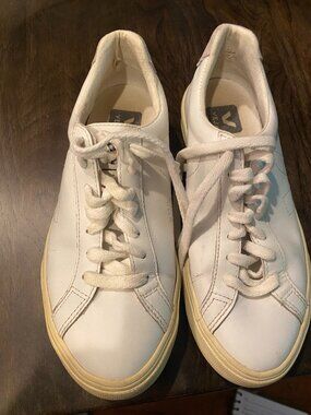 Veja Campo White Leather Sneakers size US 5